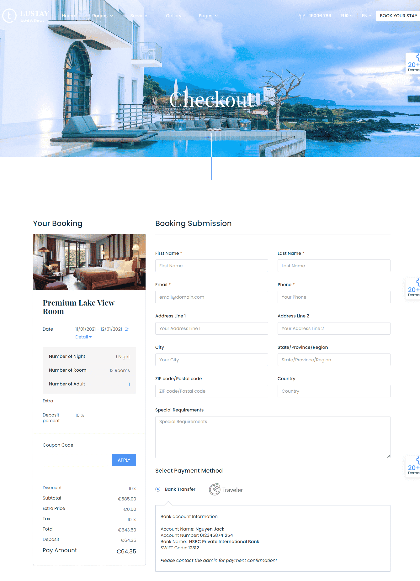 travel and tours hotel booking